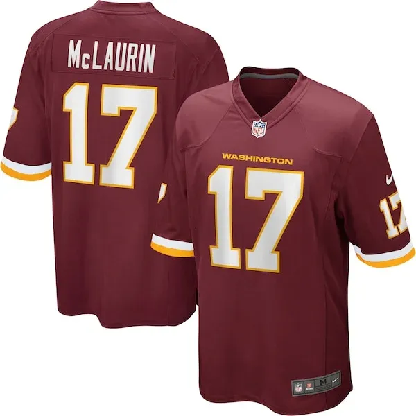 Performance None Game Jersey - Premium Burgundy NFL Fan Jersey | Ga...