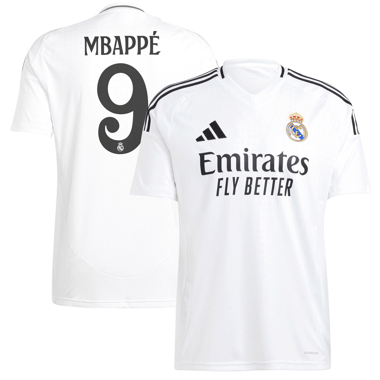 Adidas Real madrid adidas real madrid mbappe #9 Home Jersey 24/25