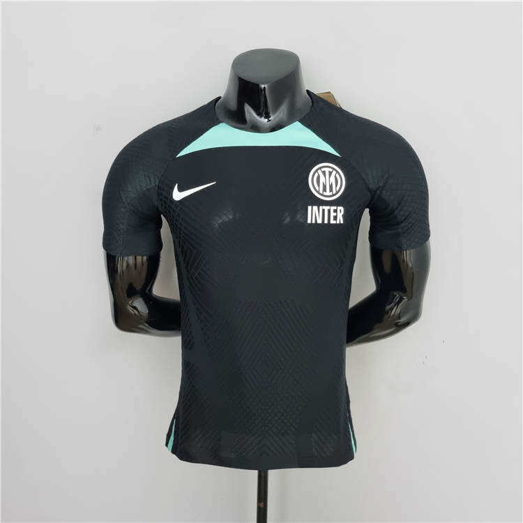 2223 Inter Milan Black Training Shirt Soccer Shirt - Official Replica
