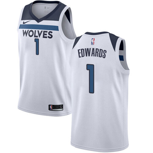 T-Wolves Anthony Edwards #1 Official 2024 Icon NBA Swingman Jersey