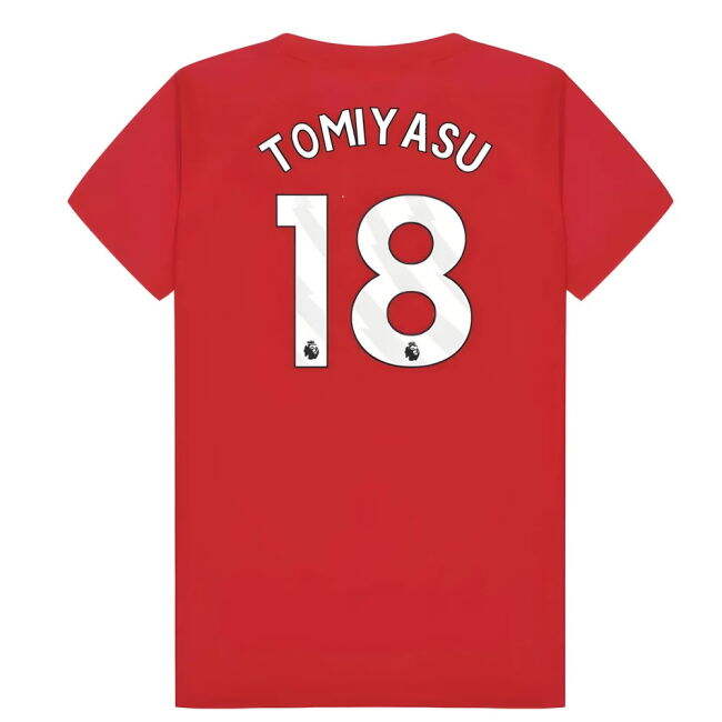 2022-23 Arsenal Authentic Home Soccer Jersey Tomiyasu 18 L M S Kids