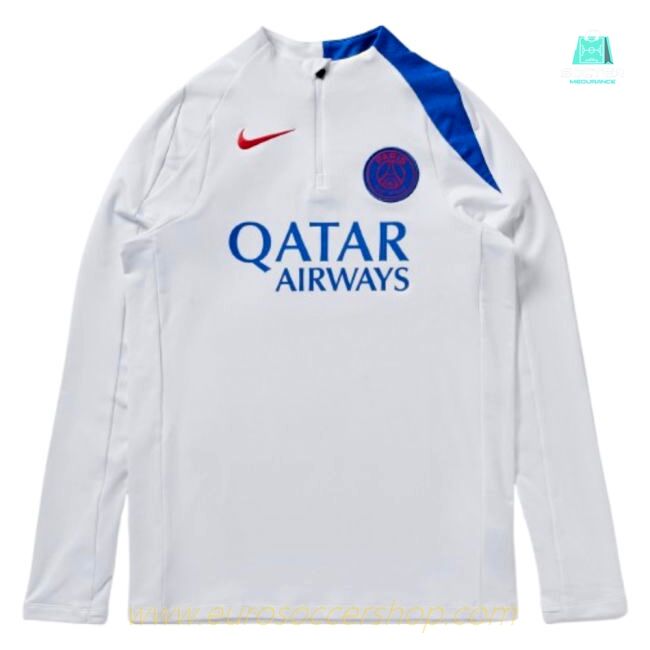 2025-2026 PSG Strike Dri-Fit Drill Top (White) - Kids