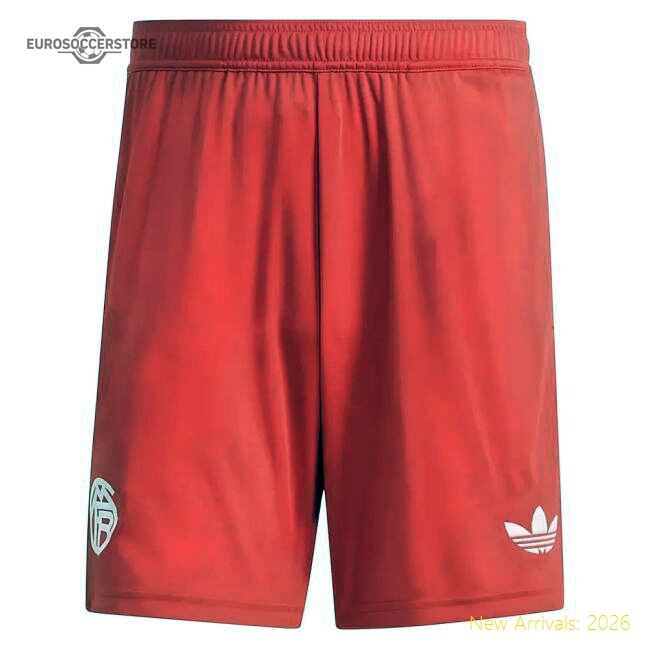 Luxury 2025-2026 Bayern Munich Third Goalkeeper Shorts (pure Ruby)