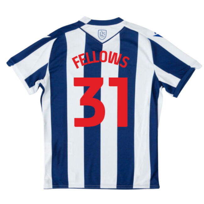 Officially Licensed Fellows 31 2025 2025-2026 West Brom WBA Home Sh...
