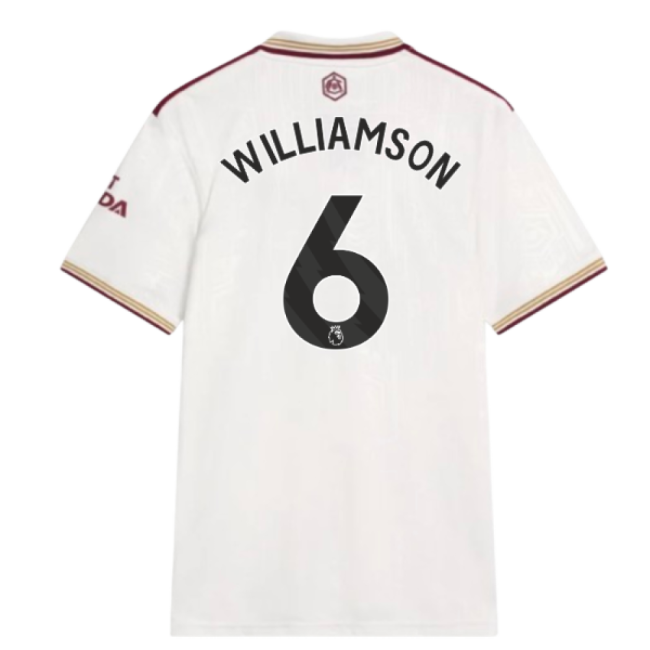 2025-2026 Arsenal Third Shirt (Williamson 6) (Match Day)