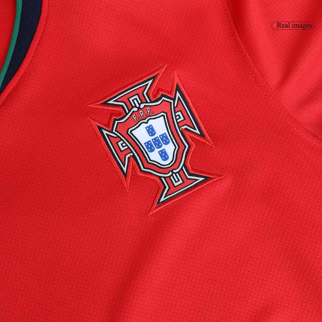 R.Le?o #17 Portugal Home  Soccer Jersey Euro 2024 Authentic Kit