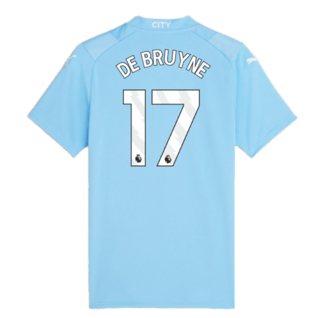 2023-2024 Man City Home Shirt (Ladies) (DE BRUYNE 17) - premium