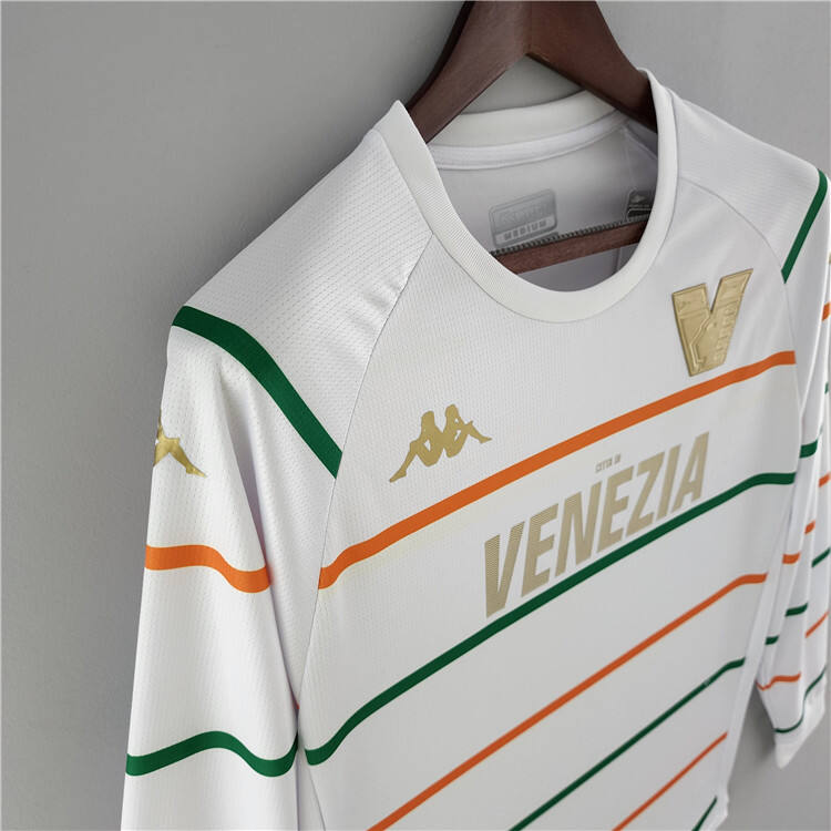 Venezia FC 2223 Away White Long Sleeve Soccer Jersey Football Shirt -