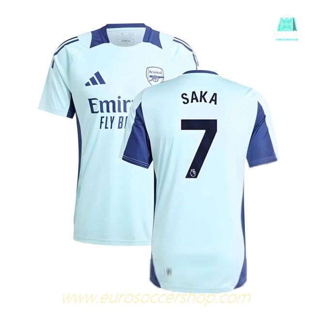 2024-2025 Arsenal Training Jersey (Clear Aqua) (Saka 7)
