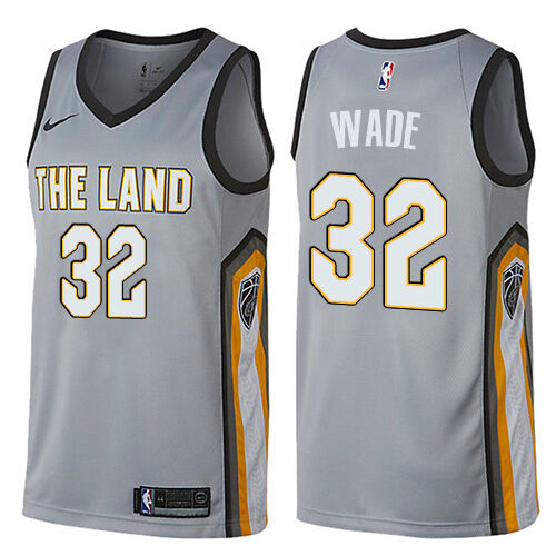Cavs Dean Wade #32 Top-Grade 2024 City NBA Swingman Jersey Gray