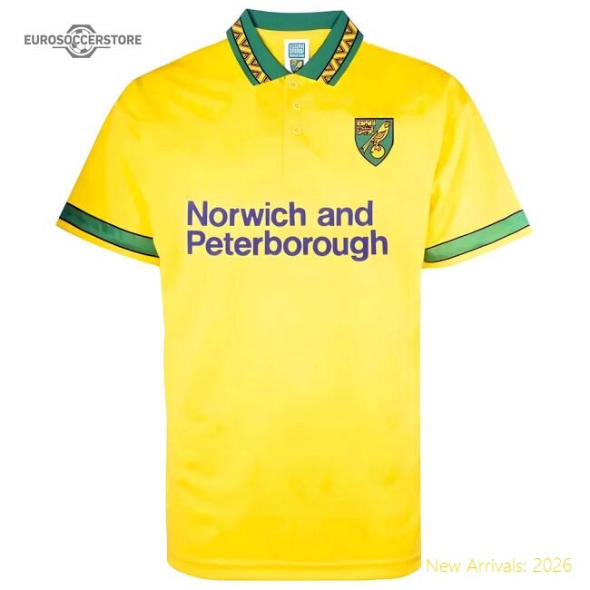 Norwich 1994 Home Retro Football Shirt (pukki 22) - Official Edition