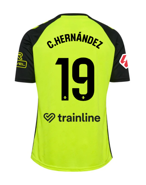 C.HERNÁNDEZ's 19号 away jersey for Real Betis in the 24-25 season.