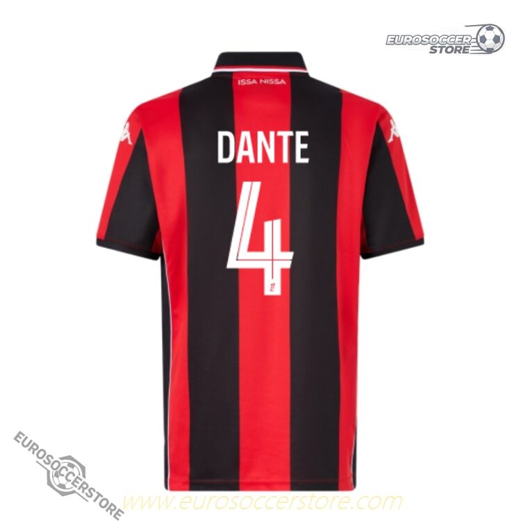 OGC Nice 25-26 Season Home DANTE 4 Football Jersey