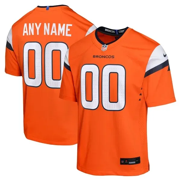 None Game Football Jersey - Orange  | authentic jersey | NFL Football