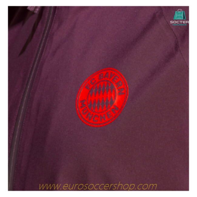 2024-2025 Bayern Munich Rain Jacket (Shadow Maroon)