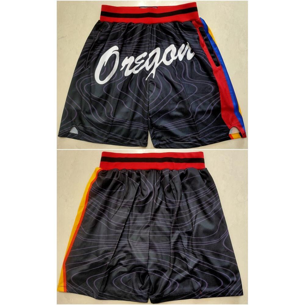 Men's Portland Trail Blazers Black Shorts (Run Small)