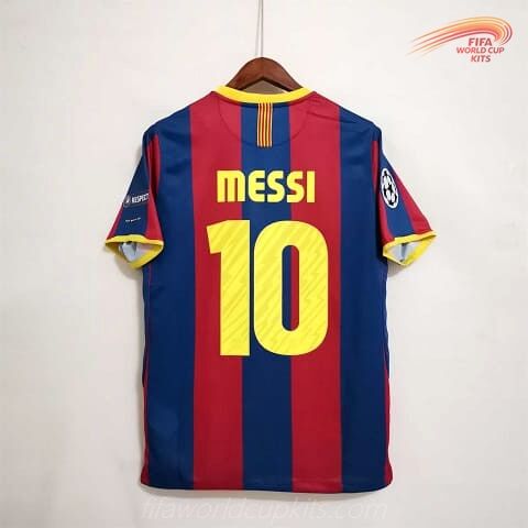 Barcelona 10-11 Home UCL Final Football Kit