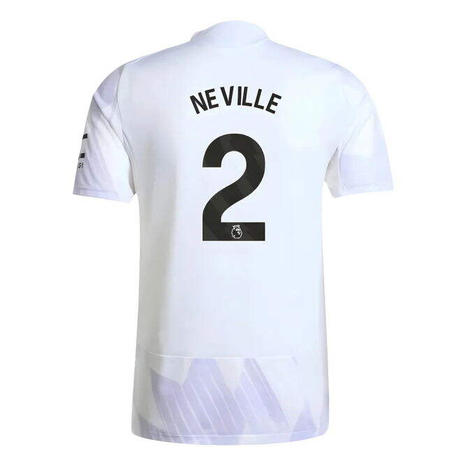 Men's 2025-2026 Man Utd Authentic Away Shirt (Neville 2)