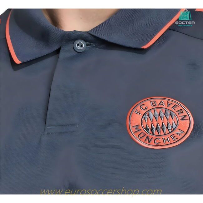 2025-2026 Bayern Munich Polo Shirt (Bold Onix)