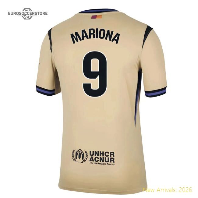 Authentic Best-Selling 2025-2026 Barcelona Away Shirt (Mariona 9)