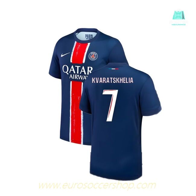 2024-2025 PSG Paris Saint Germain Home Shirt (Kvaratskhelia 7)