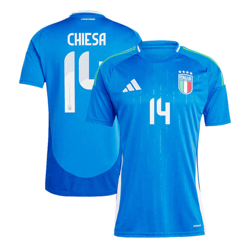 UEFA Euro 2024 Italy Home Shirt CHIESA 14 - Official Replica 26688