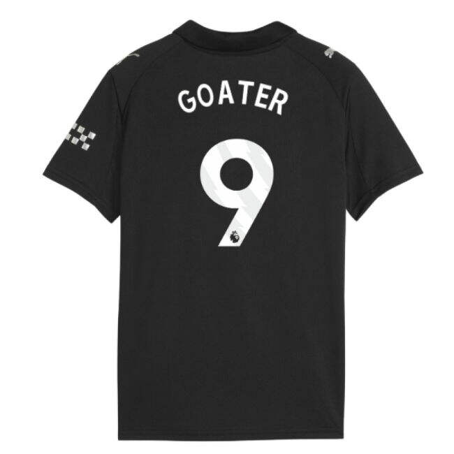 2025-2026 Man City Away Shirt (Kids) (Goater 9)