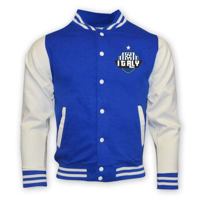 Italy College Baseball Jacket (Blue) - Kids Quality Official