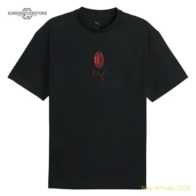 High-quality 2025-2026 Ac Milan Ftblstatement Cellerator Tee (black)