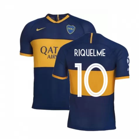 RIQUELME 10 Boca Juniors Home 2019-20 Soccer Jersey Shirt - Official
