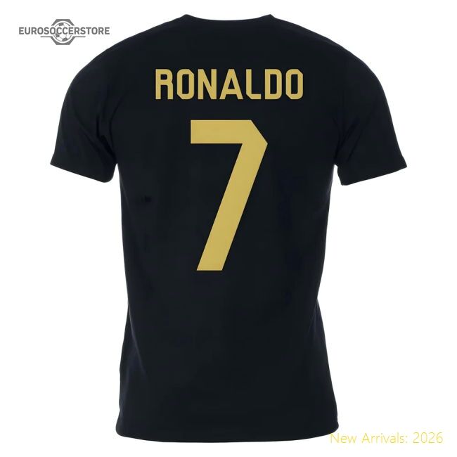 Luxury Ronaldo Player Of The Year Tee (black) - Collectors Item