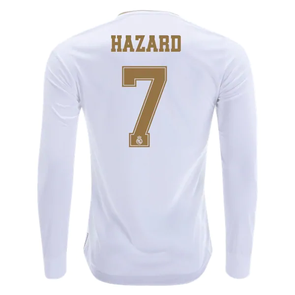Eden Hazard Real Madrid Home 2019-20 LS Soccer Jersey Shirt - Hazard