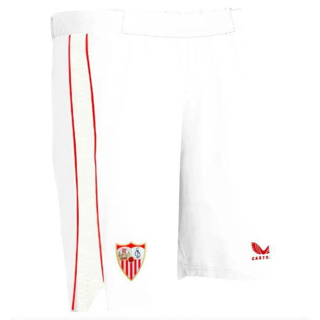 2023-2024 Sevilla Home Shorts (White) - Kids - Stadium Quality - Cu...