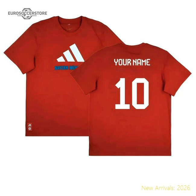 2025-2026 Bayern Munich Seasonal Graphic Tee (red) (your Name)