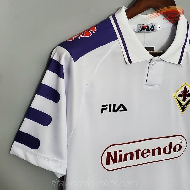 Fiorentina 98-99 Away White Football Kit