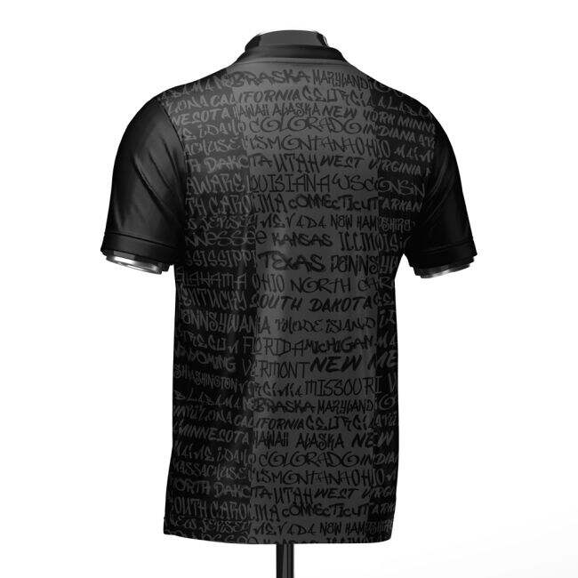 Premium-Quality Usa Heritage Football Jersey Black (Wolvate) Adult