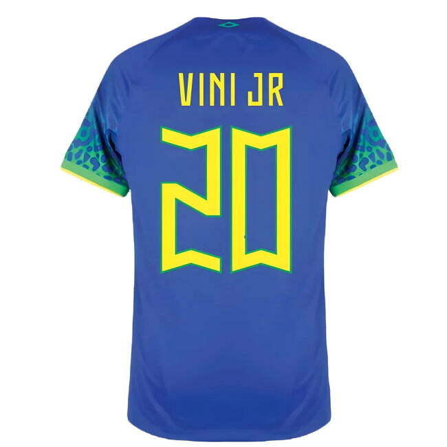 Football 2022-2023 Brazil Away Shirt (Vini Jr 20) High Official