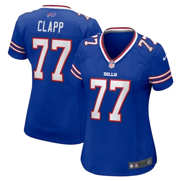 None Will Clapp Game Jersey - Royal | NFL Player Jersey | NFL Football