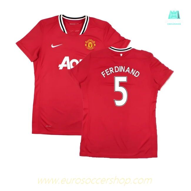 Manchester United 2011-12 Home Shirt (Women\'s) ((Very Good) M) (Ferdinand 5)