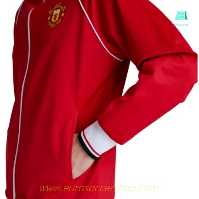 Man Utd 1999 Home Inspired Retro Track Jacket (Red)