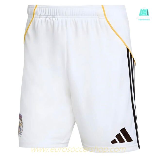 2025-2026 Real Madrid Home Shorts (White)