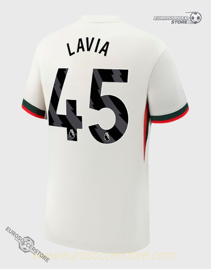 Chelsea 25-26 Season Away Jersey Featuring LAVIA Number 45