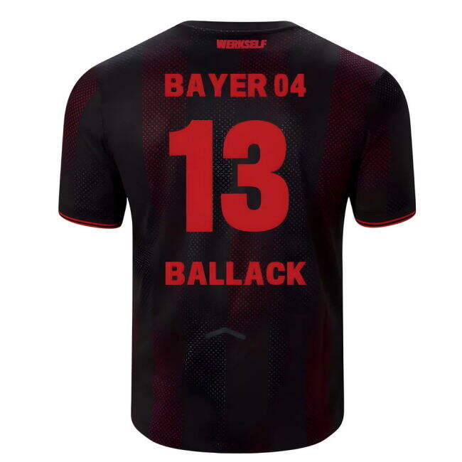 2025-2026 Bayer Leverkusen Home Shirt (Ballack 13) Stretch Fabric