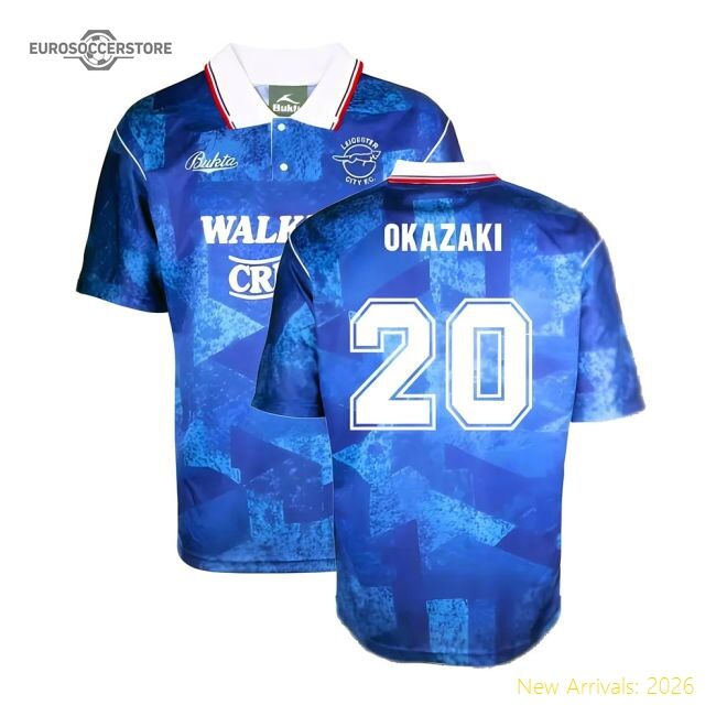 Authentic Leicester City 1990 Bukta Retro Shirt (okazaki 20)