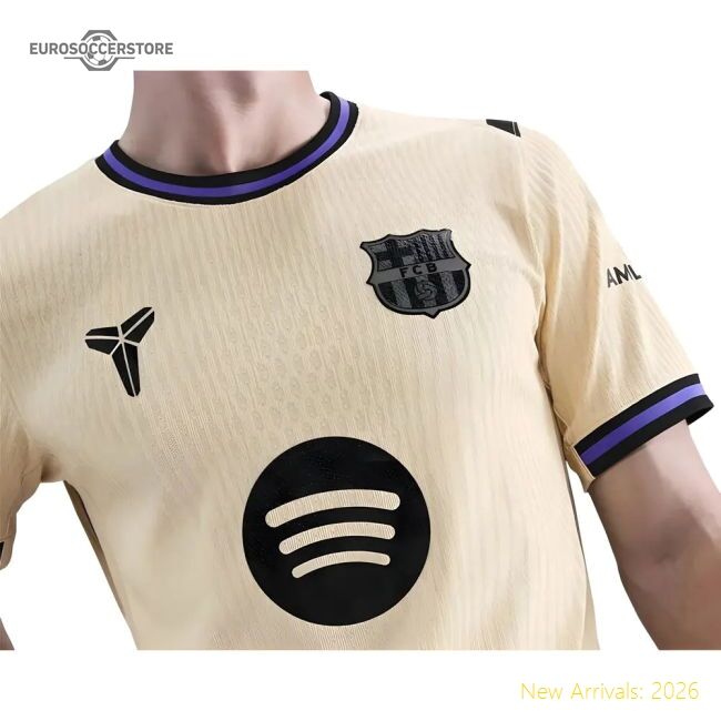 Premium Away Barcelona Jersey 2025-2026 Quick-dry Advanced Textile
