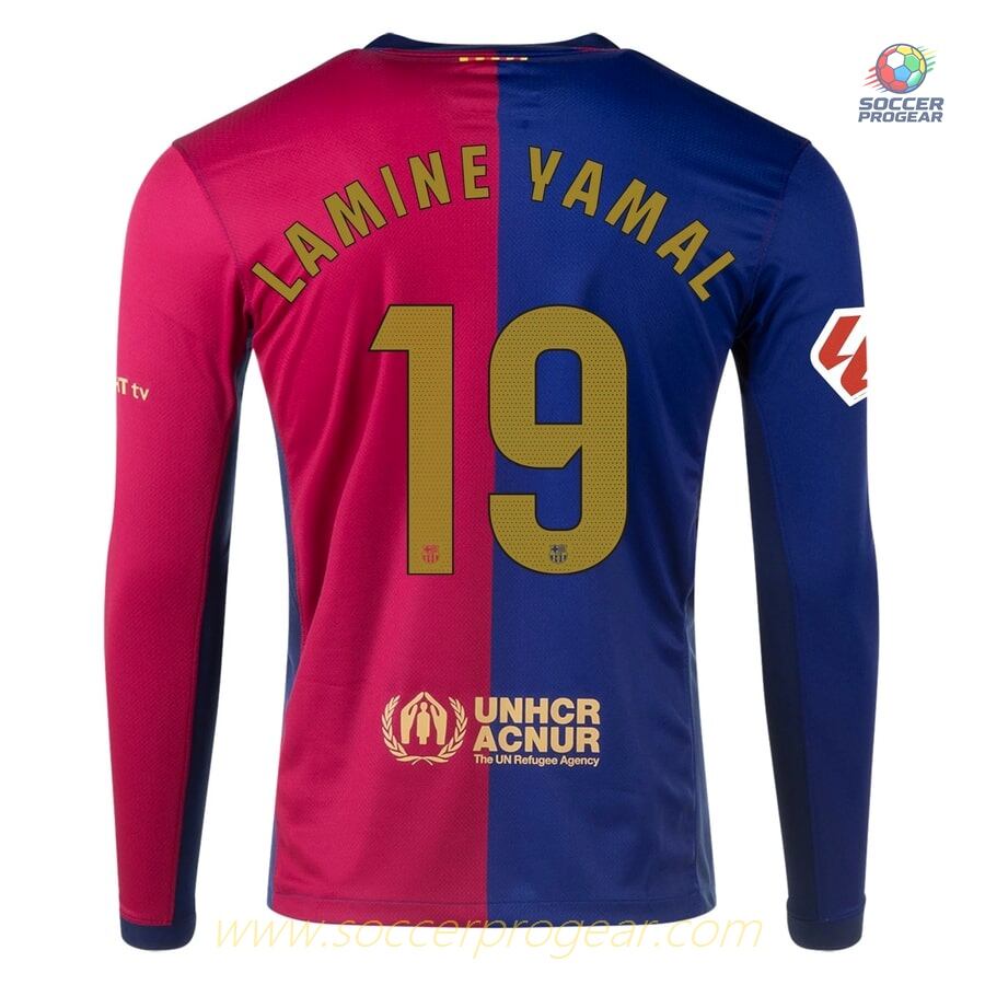 Barca Team Jersey 2024-25 Edition Home Lamine Yamal LS Edition