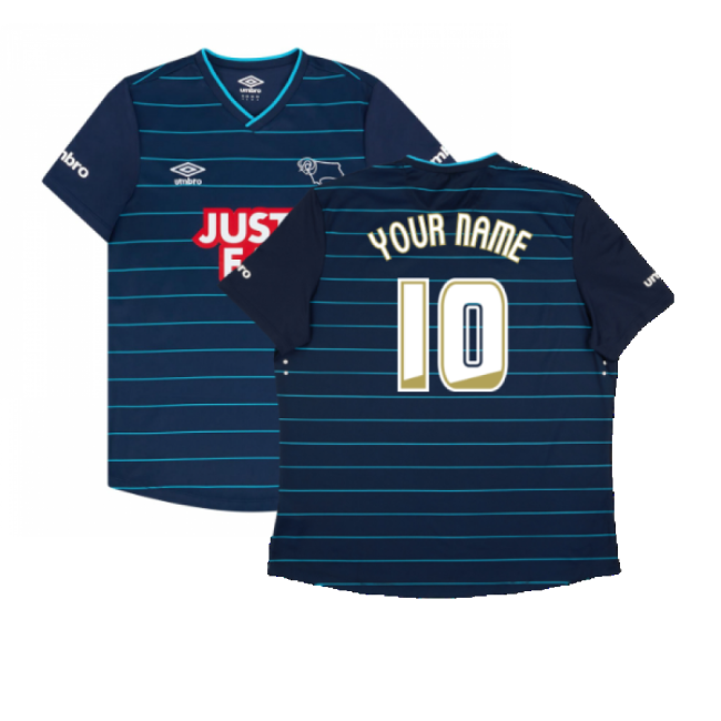 Derby County 2014-15 Away Shirt ((Good) XXL) (Your Name) (Collector...