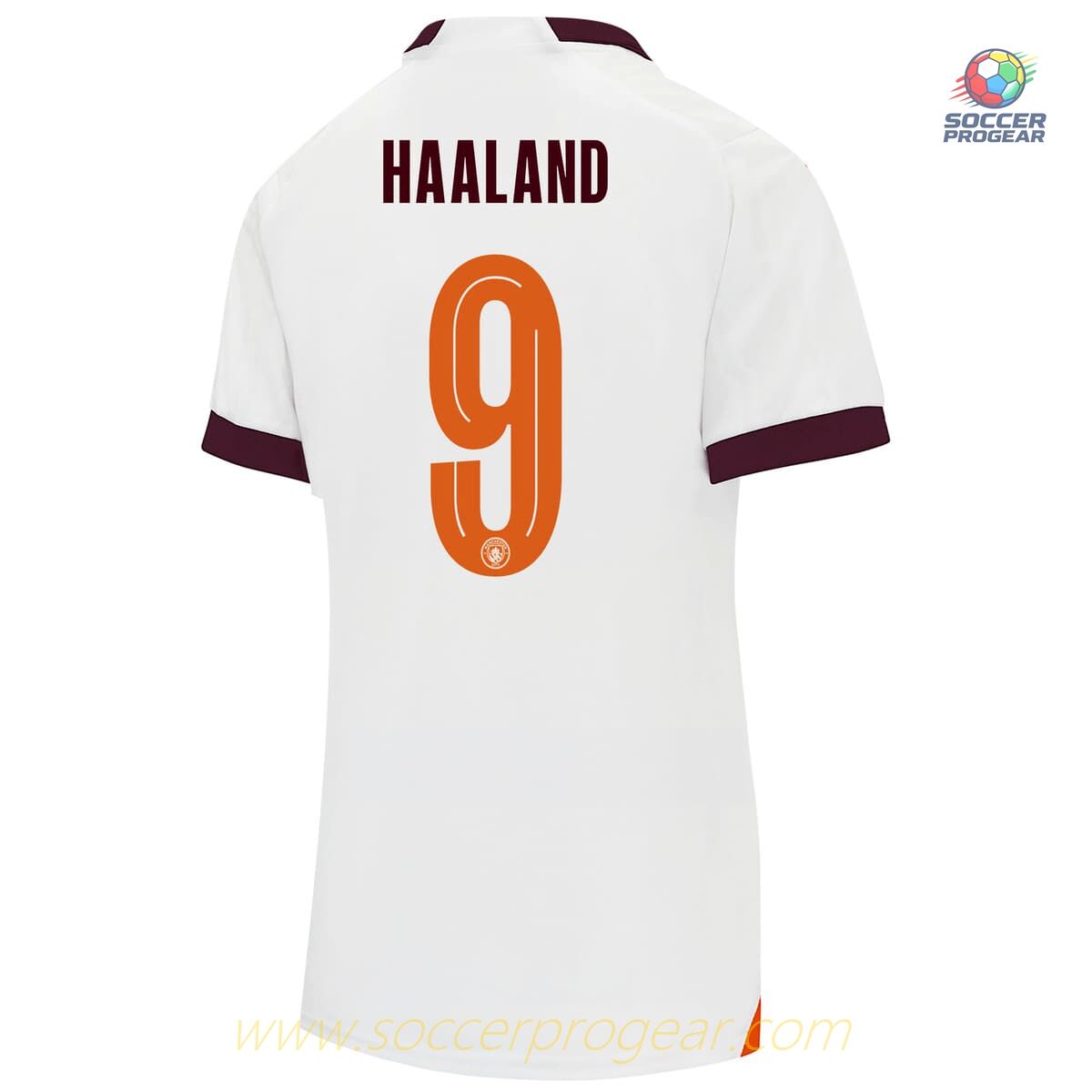 Manchester City Away Team Jersey 2023 2024 Women's Haaland