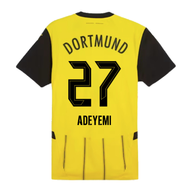 Top-grade 2024-2025 Borussia Dortmund Authentic Home Shirt (adeyemi