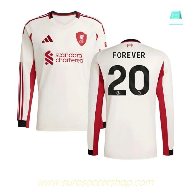 2025-2026 Liverpool Long Sleeve Away Shirt (Forever 20)